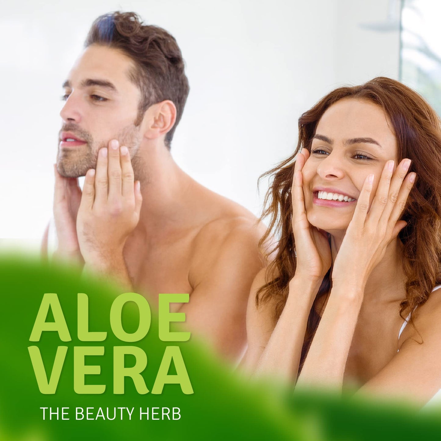 Aloe Life – Skin Gel & Herbs Ultimate Skin Treatment, 99% Certified Organic Whole Leaf Aloe Vera, Vitamins C, A, & E, Head-to-Toe Skin Care Support for the Whole Family, Fragrance-Free (8 oz)