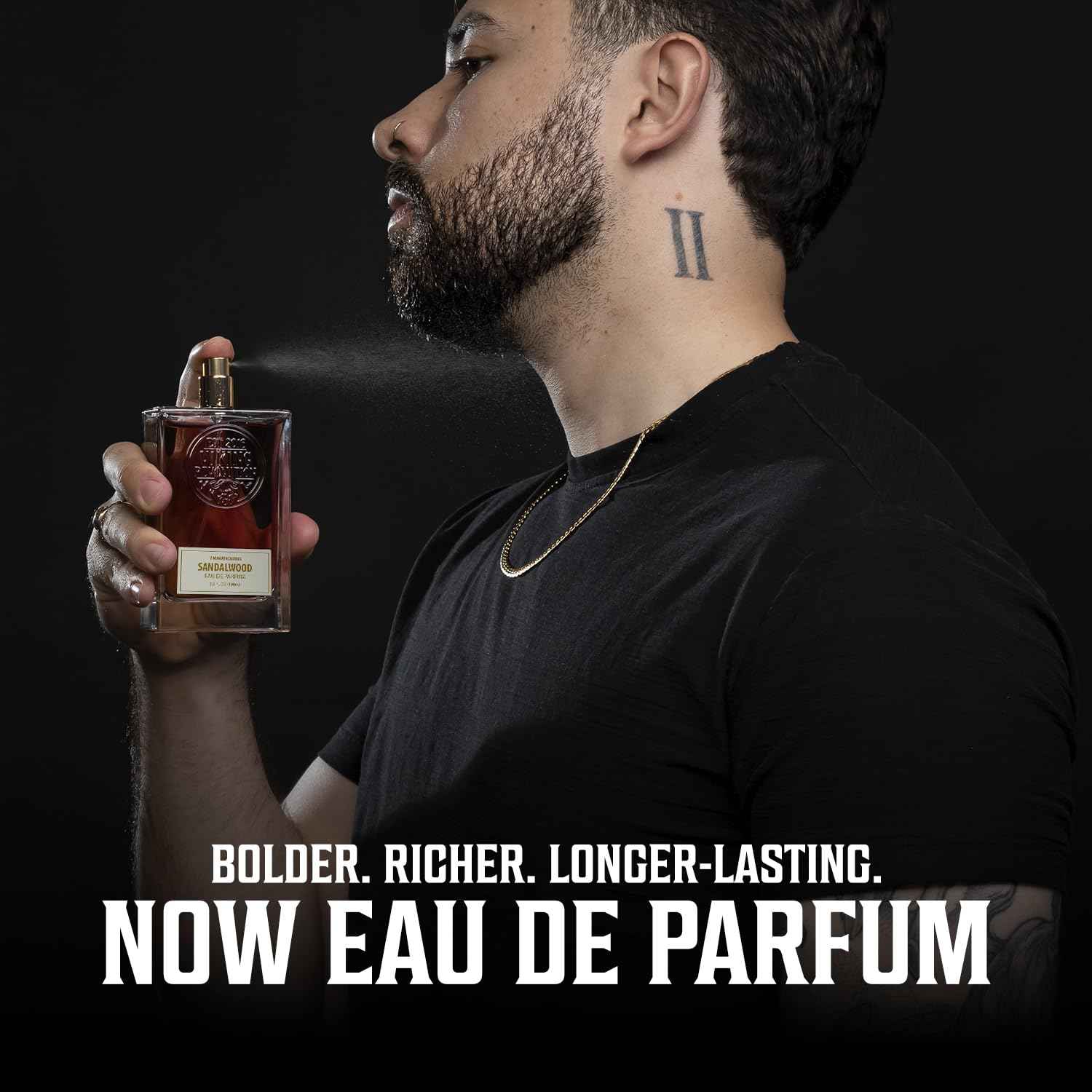 Viking Revolution Sandalwood Cologne for Men - Eau de Parfum - Woody Sandalwood Perfume with Notes of Cedar, Cypress, Plum Blossom, Lemon, Balm, Vanilla - Gifts for Men 3.5 Fl Oz