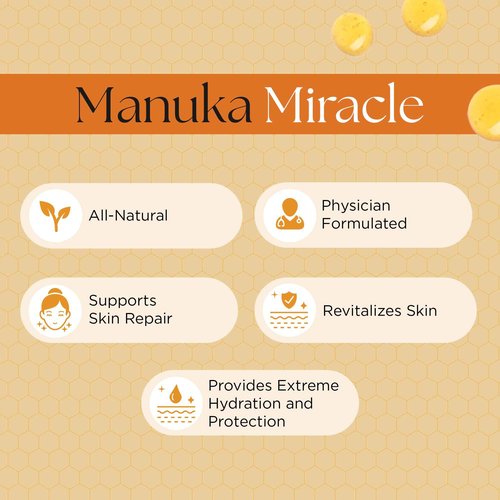UpWellness Manuka Miracle - 100% Natural Manuka Honey Lotion - Manuka Honey Cream for Smooth, Radiant Skin - Physician-Formulated