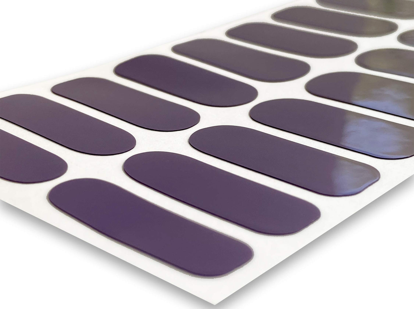 TOUGH GIRLS | 20 Exquisite Gel Nail Polish Strips w/Application Accessories - No UV/LED Lamp Required (Purple)