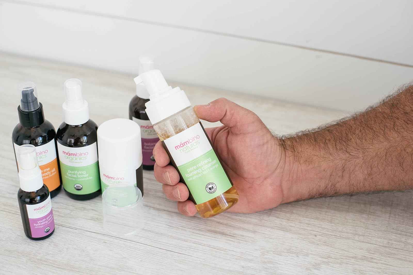 Mambino Organics Pore Refining Foaming Cleanser, Red African Tea + Orange, 5.5 Fluid Ounces… (2-Pack Foaming Cleanser)