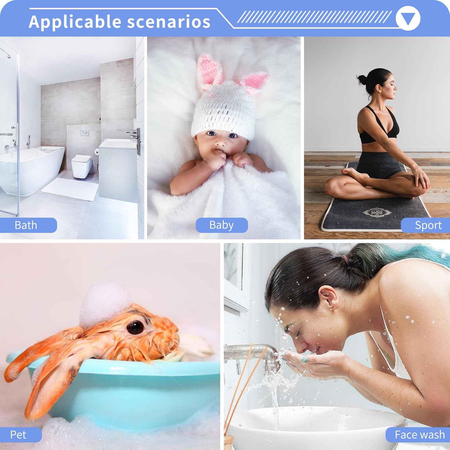 SUABO Soft Cotton Kid's Bath Washcloths,Monster Truck Cars Towel,Set 6