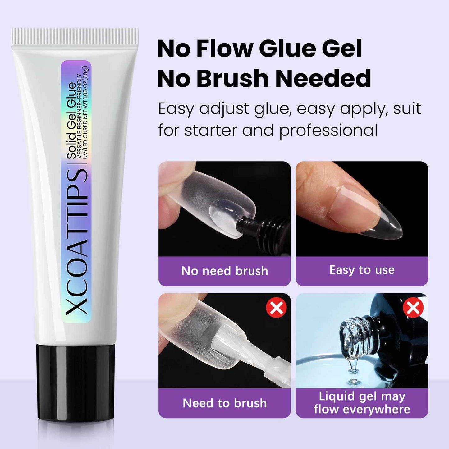 btartboxnails XCOATTIPS French Gel Nails Nail Gel for Nail Tips