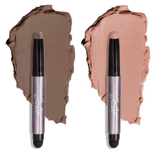 Julep Eyeshadow 101 Duo - Crème-to-Powder Eyeshadow Sticks in Stone Matte & Putty Matte - Long-Lasting, Easy-to-Apply, Ideal for Creating Versatile Looks