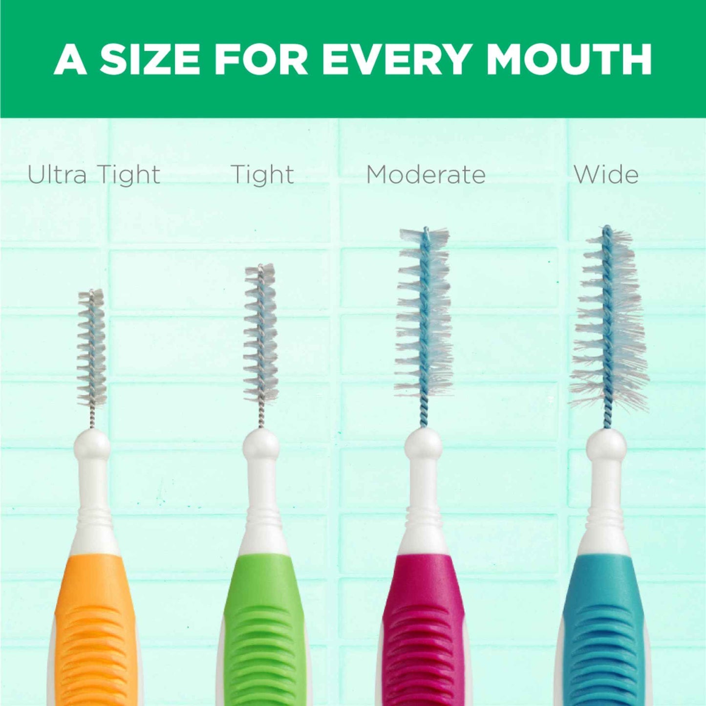 GUM Proxabrush Go-Betweens - Ultra Tight - Interdental Brushes - Soft Bristled Dental Picks for Plaque Removal & Gum Health - Safe for Braces & Dental Devices, 10ct (Pack of 6)