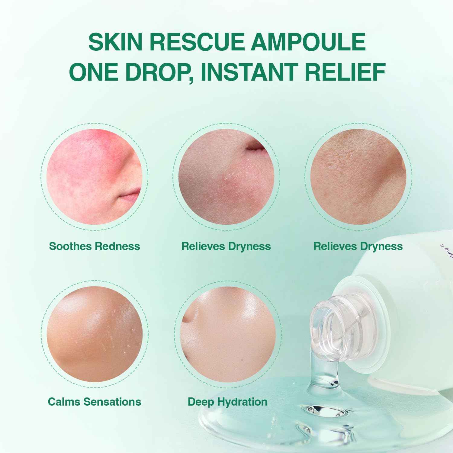 ESSENHERB Aloe Serum (Muco Ritual Ampoule) – Korean Vegan Facial Essence with 95% Aloe Polysaccharides – Lightweight Hydration for Dry & Visibly Stressed Skin – 4.05 fl oz (120ml)