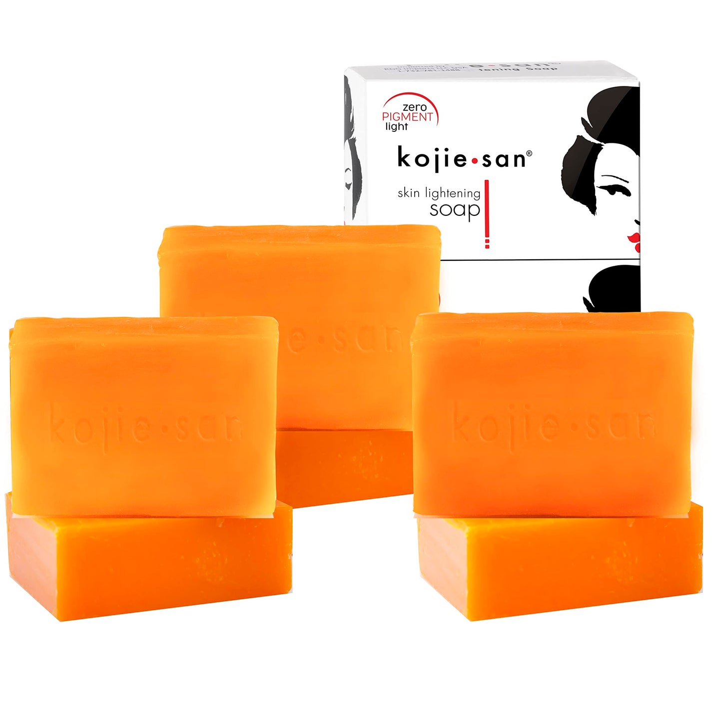 Kojie San Skin Brightening Soap - Original Kojic Acid, Dark Spot Remover Soap Bar with Coconut & Tea Tree Oil -135g x 6 Bars