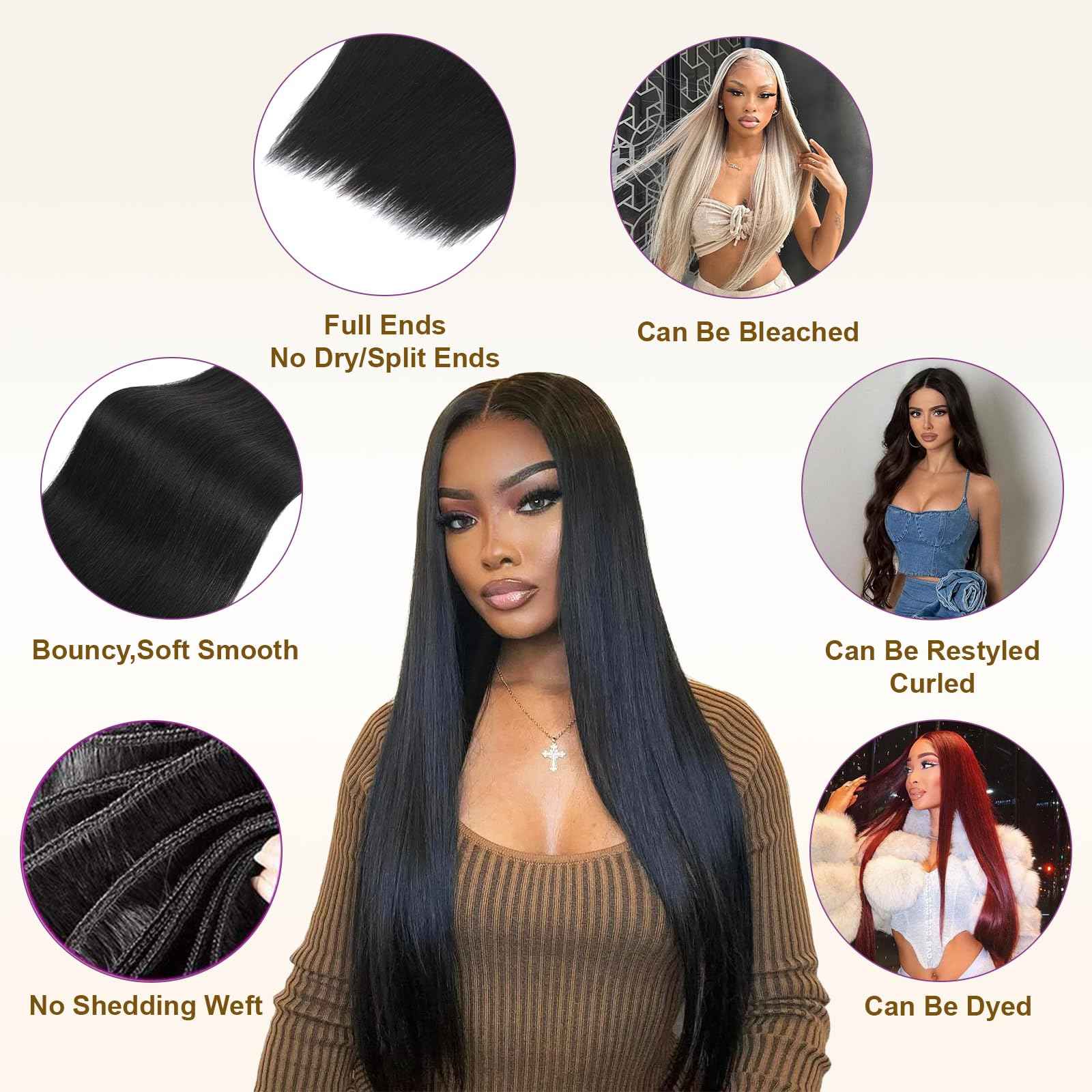 16A Raw Straight Bundles Human Hair 1 Bundle,16 Inch,Triple Lifespan,Burmese Virgin Remy Hair Extensions,No Tangle Shedding