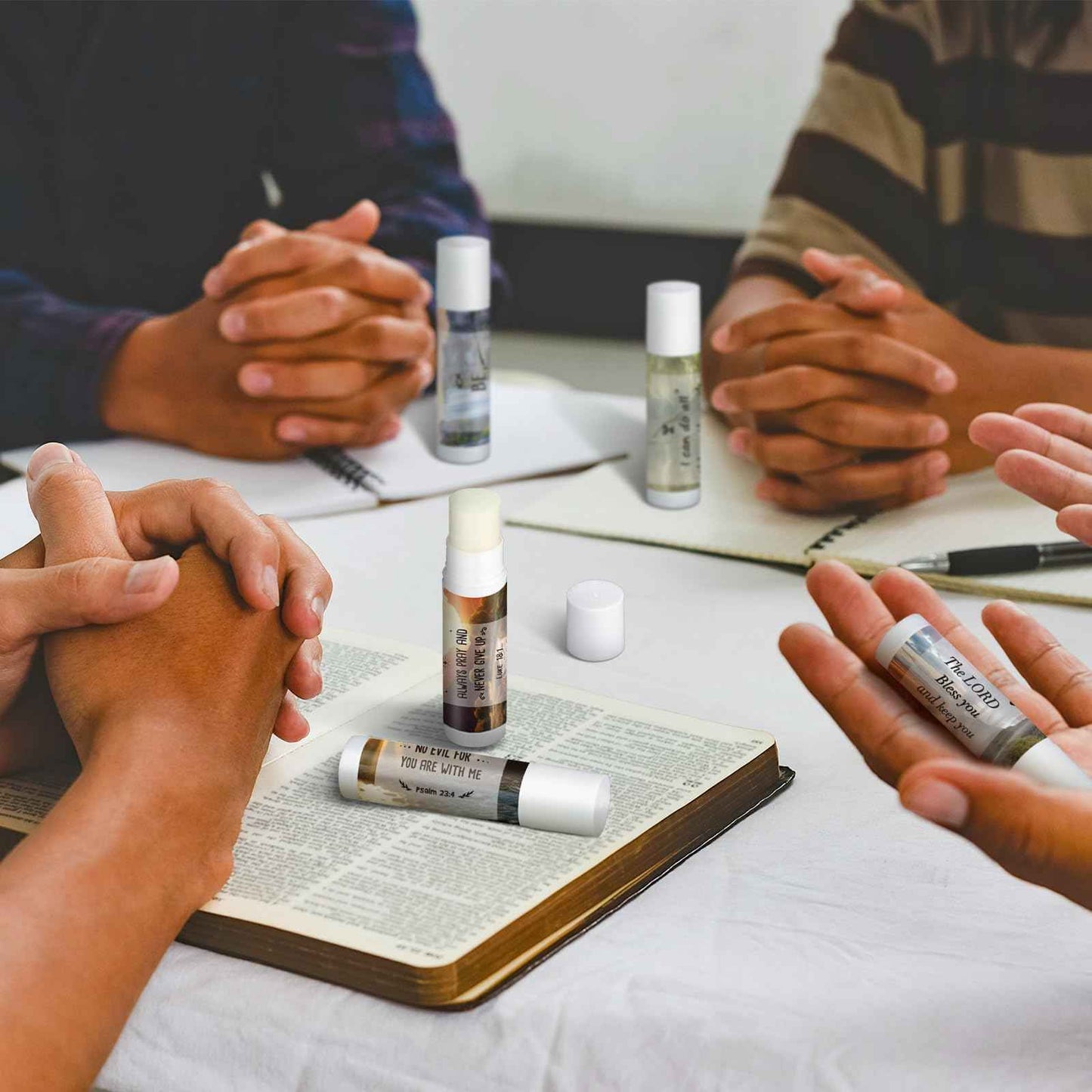 50 Pack Christmas Christian Gifts Bulk for Women Men Religious Lip Balms Bulk Church Party Favors Christmas Party Gifts Stocking Stuffers Bible Verse Study Supplies for Staff Employee Coworkers