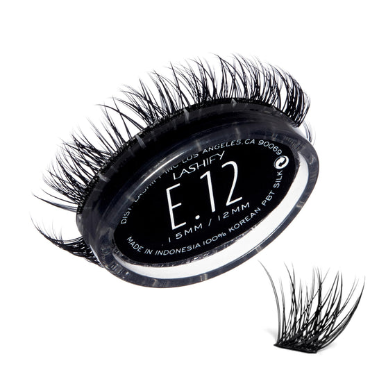 Lashify Extreme 12mm Gossamer DIY Eyelash Extensions Refill, Black, Easy False Lashes To Add Tremendous Volume