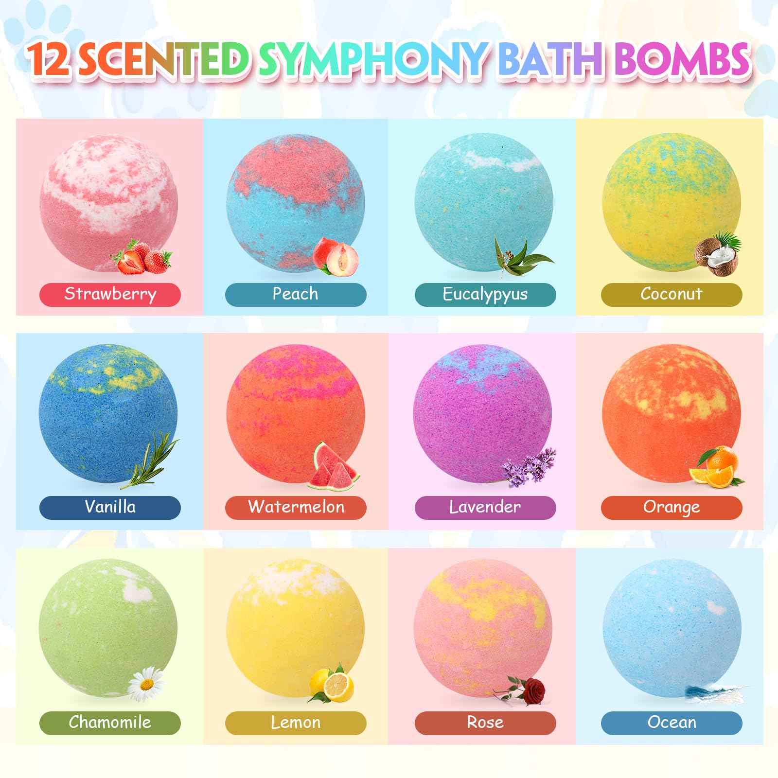 Bath Bombs for Kids with Surprise Inside Kids Bath Bombs with Toys for Boys Girls Handmade Fizzy Balls Bubble Bath Bomb Gift Set for Christmas New Year