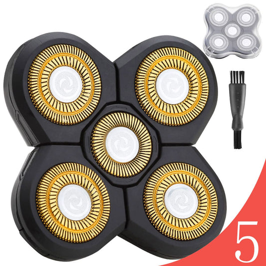 Upgraded 5 Blades Shaver Replacement Heads for Freebird and Freedom Shaver 5 Blades Replacement Shaver Head Blade 5 Heads Beard Electric Razor Shaver Head
