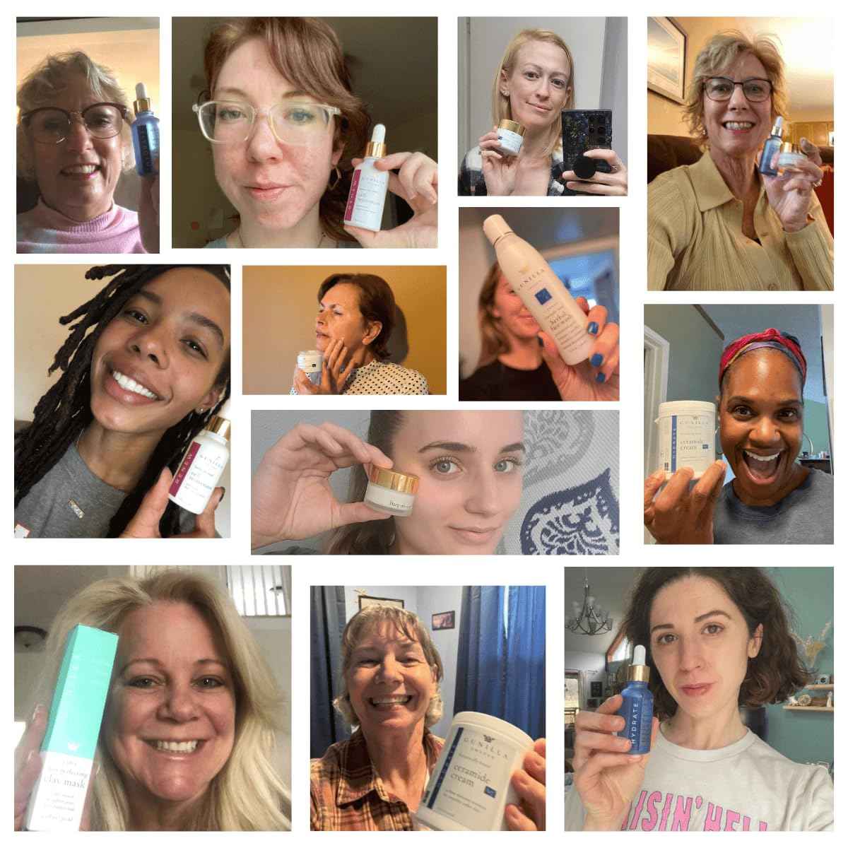 GUNILLA Cell Rejuvenator Serum | Anti-Aging Anti Wrinkle Hydrating Facial Serum for Fine Lines, Dark Spots with Organic Aloe Vera, Collagen, Elastin, Keratin, Vitamin C, Ginseng | 1 oz