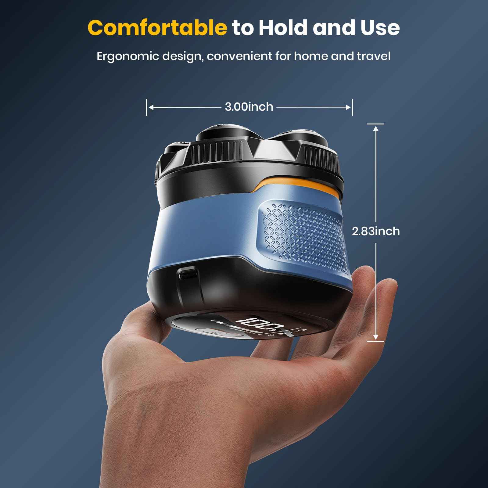 TLMUSE Head Shavers for Bald Men, 2025 Upgraded Magnetic Head Shaver, IPX7 Waterproof Wet/Dry Head Shavers for Men, 2-Speed Mens Head Shaver Bald