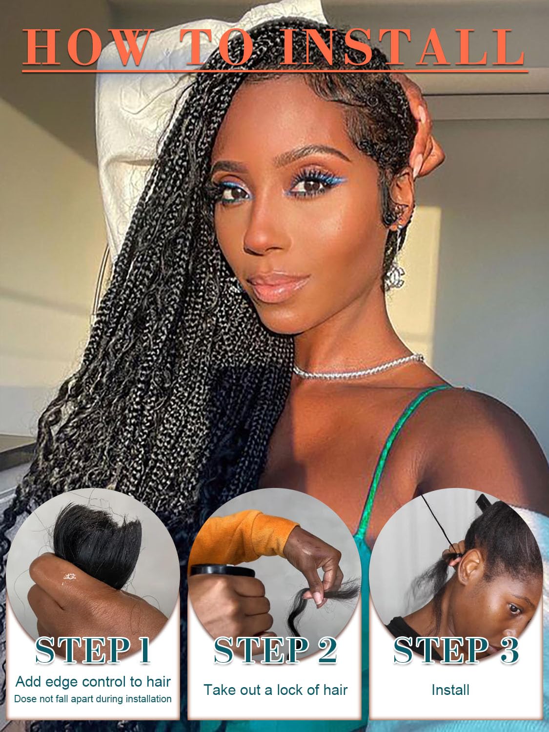 Deep Wave Bulk Hair for Braiding 200g Curly Hair for Bohemian Knotless Braids 2 Boundle Boho Braids Curls 20 Inch Boho Hair for Micro Braiding No Weft, Naturl Black