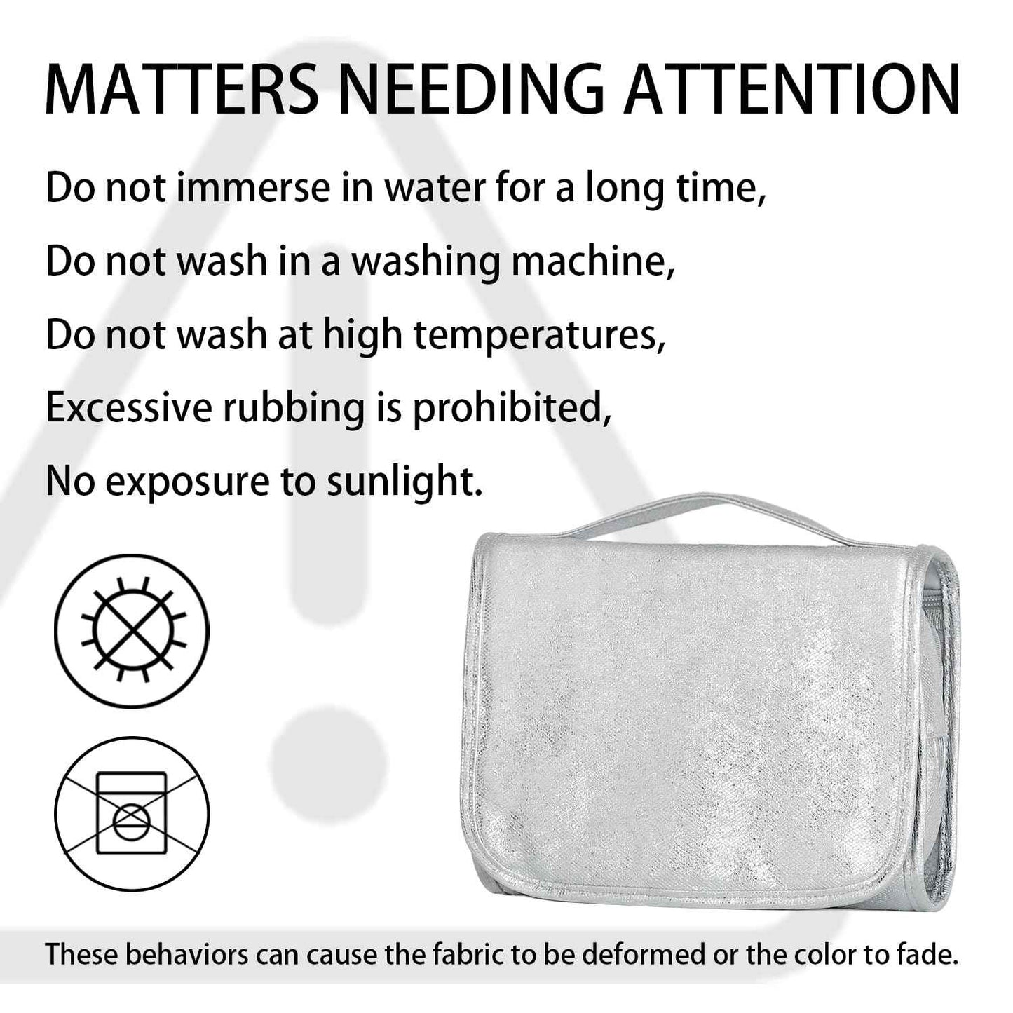 Charmix Travel Toiletry Bag for Women,Hanging Travel Toiletry Bag with Jewelry Organizer Compartment,Makeup Bag, Waterproof and Dirt Resistant, Travel Essentials,Bright Silver