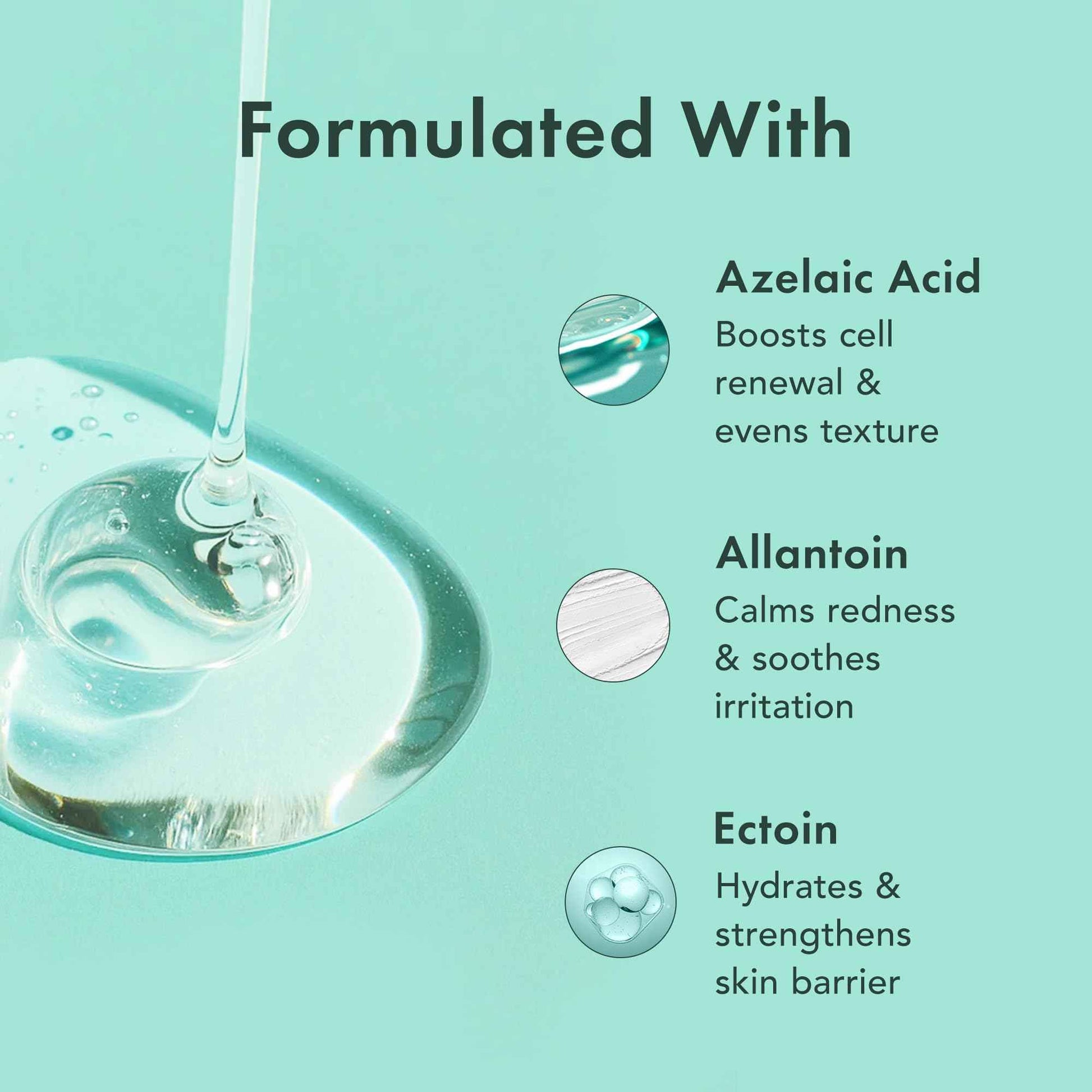 Rael Microcrystal Serum, Miracle Clear PM 2000 – Azelaic Acid for Face, Pore Minimizer, Hydration, Korean Skin Care (1.08 fl oz)