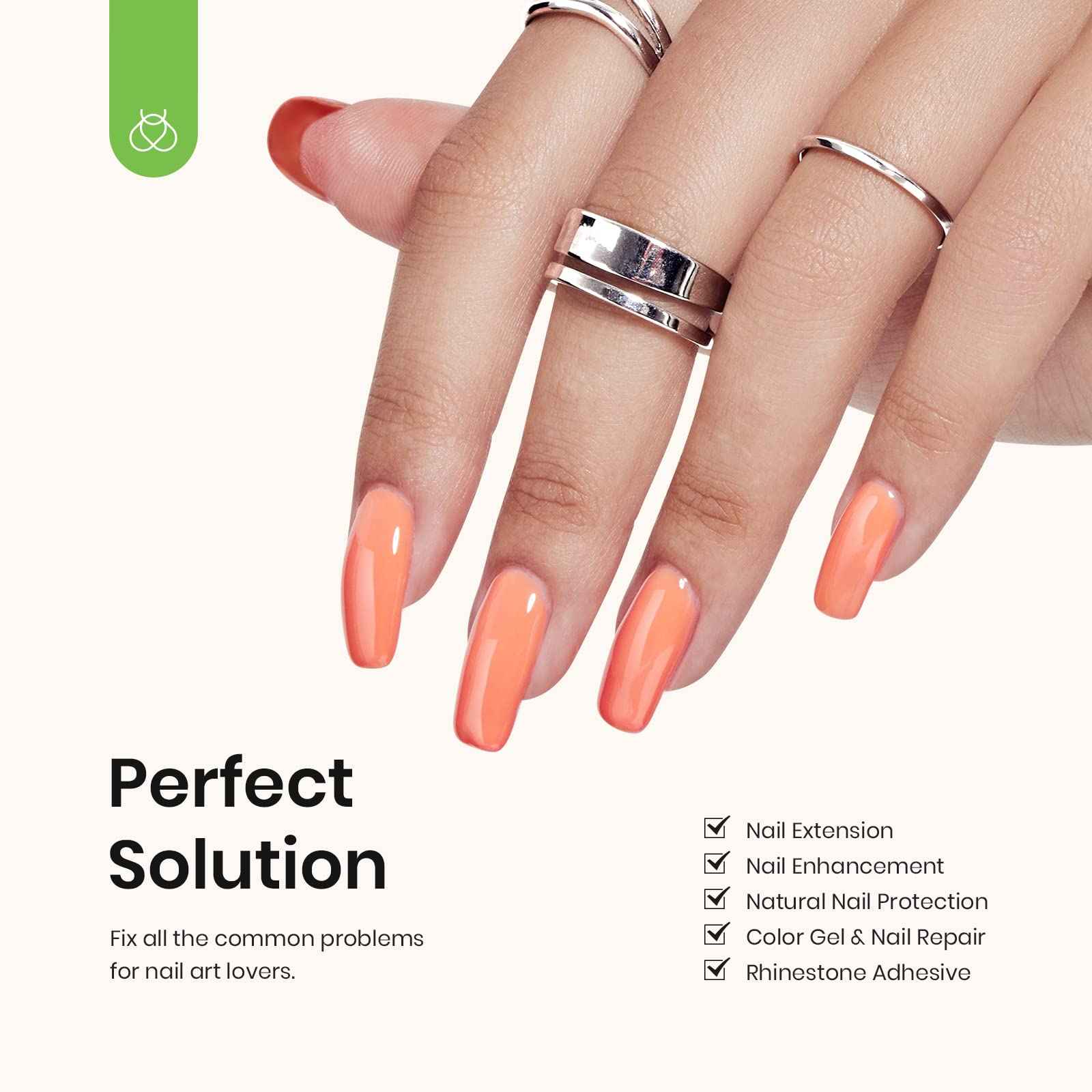 Beetles Holiday Gel Nail Polish Set - 6 Colors,and 3 Pcs 15ml No Wipe Gel Top Coat, Base Coat Set