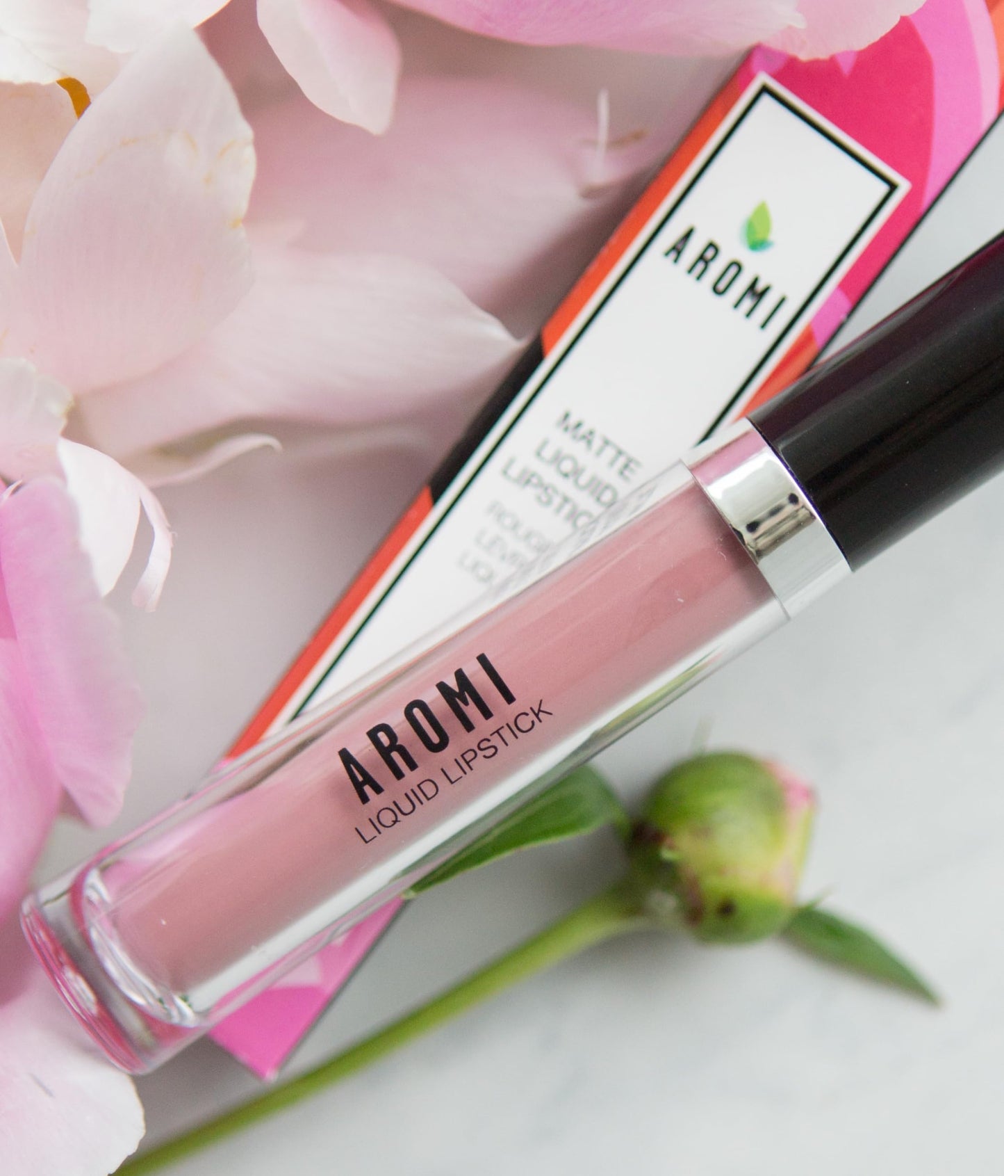 Aromi Matte Liquid Lipstick | Blush Nude, Light, Pale Pink Lip Color, Long-Lasting, Smudge Proof, Vegan, Cruelty-free, Handmade (Blush Nude)