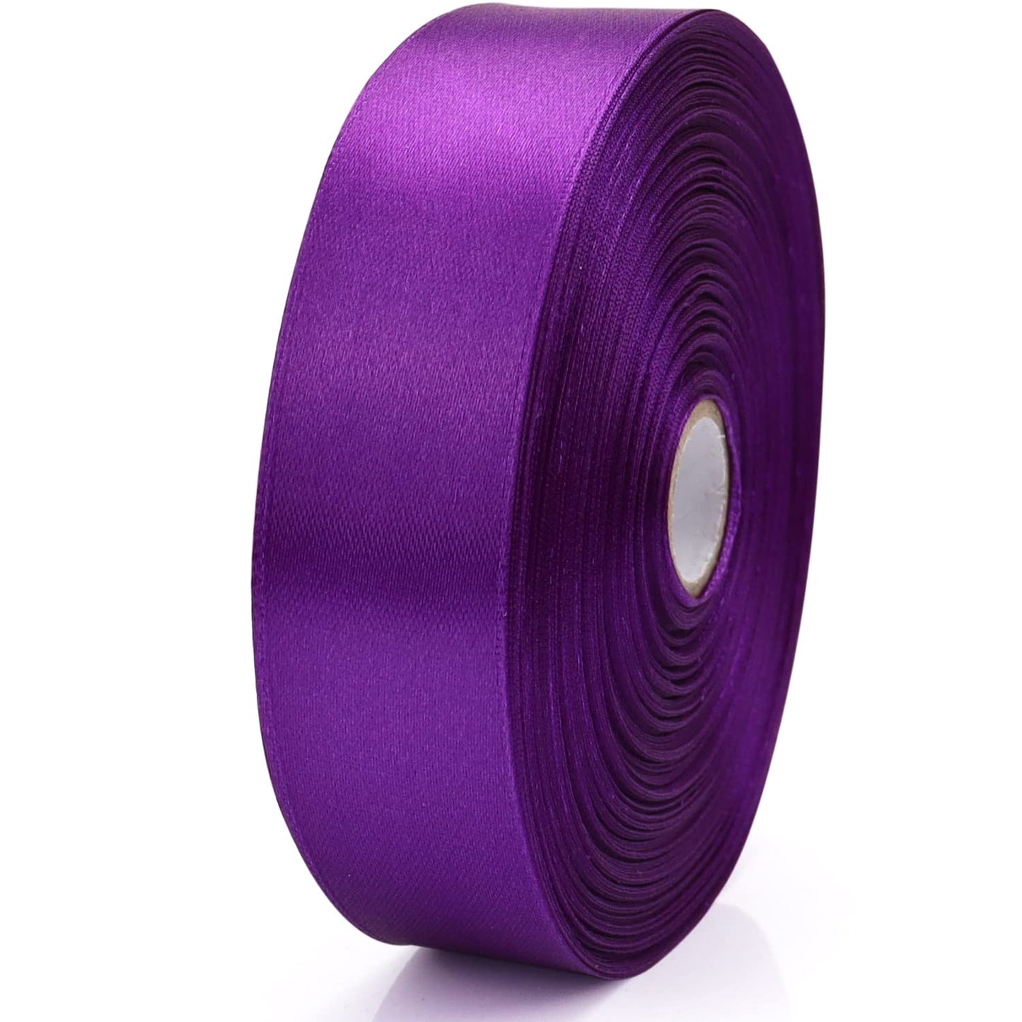 Nsilu 1 inch Purple Ribbon for Gift Wrapping 50 Yards Perfect Wedding Party Wreath Sewing DIY Hair Accessories Decoration Floral Hair Balloons Other Projects