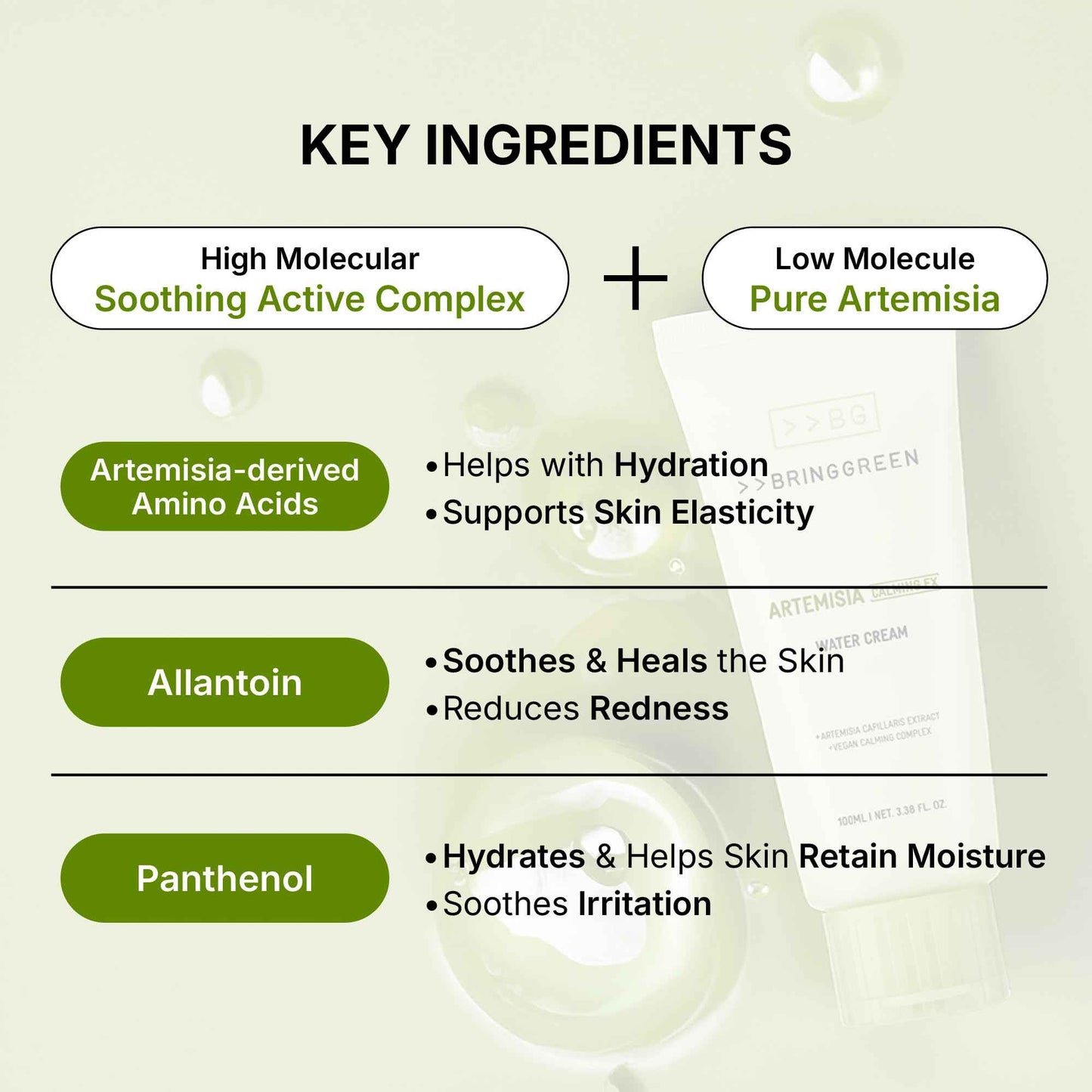 BRING GREEN Artemisia Calming EX Water Cream 100mL