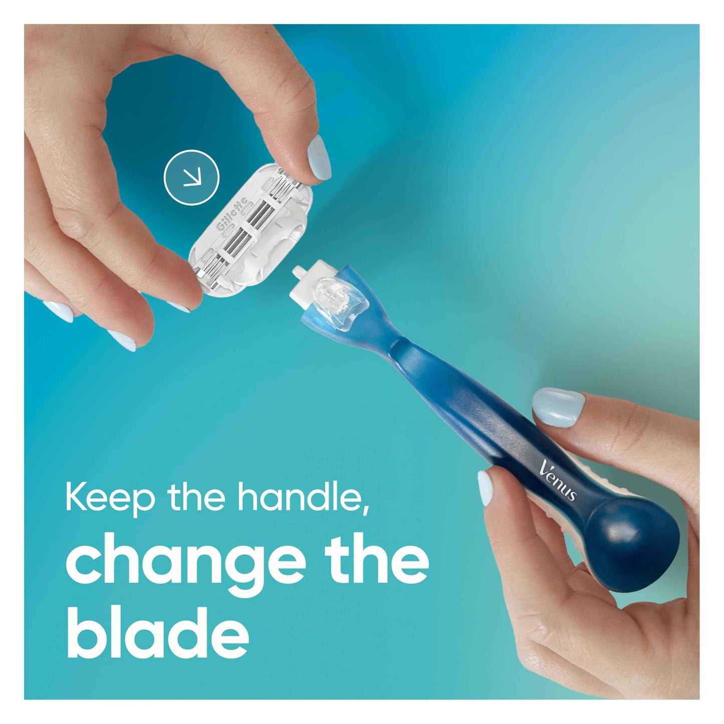 Gillette Venus Smooth Womens Razor Blade Refills, 8 Count, Lubracated to Protect the Skin from Irritation