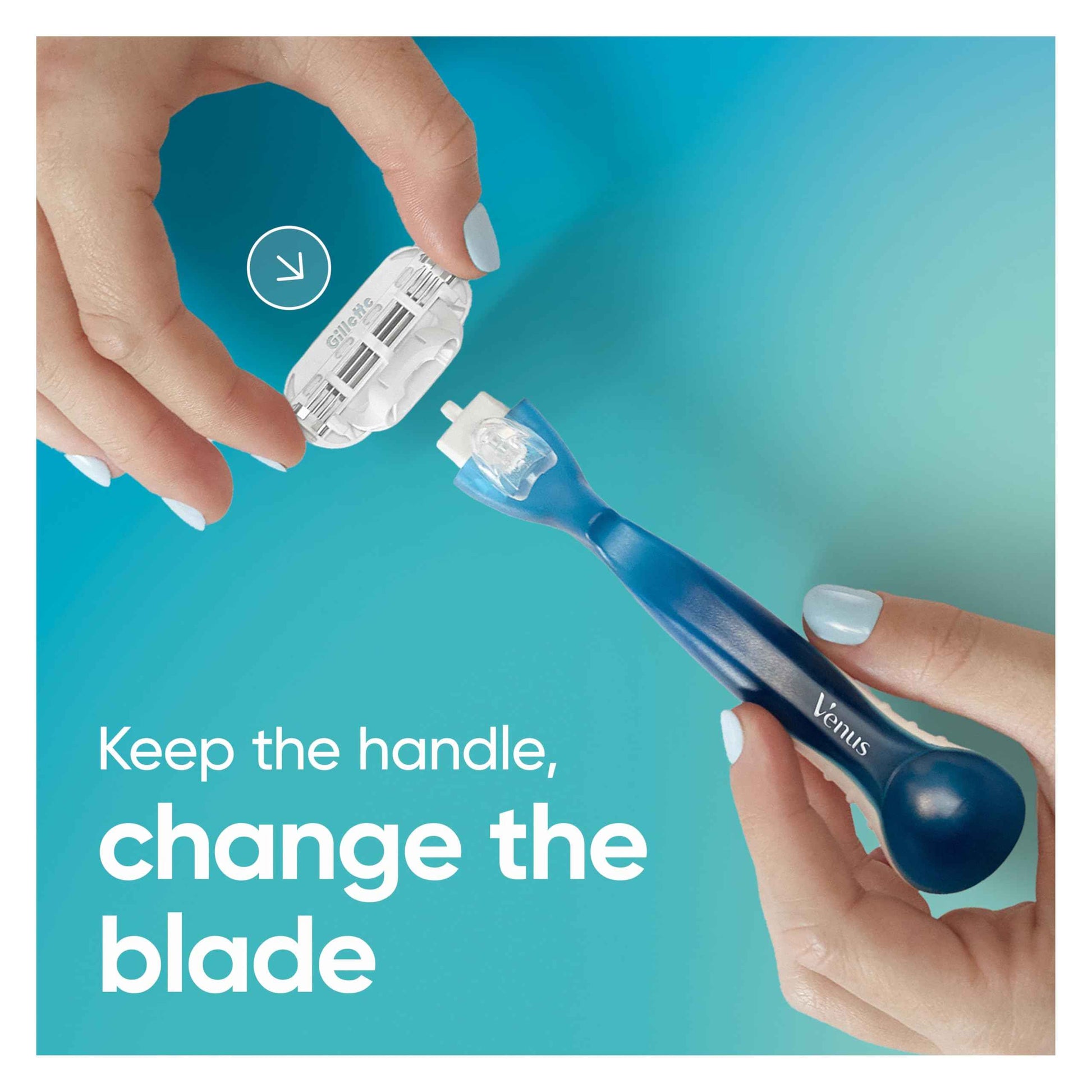 Gillette Venus Smooth Womens Razor Blade Refills, 8 Count, Lubracated to Protect the Skin from Irritation