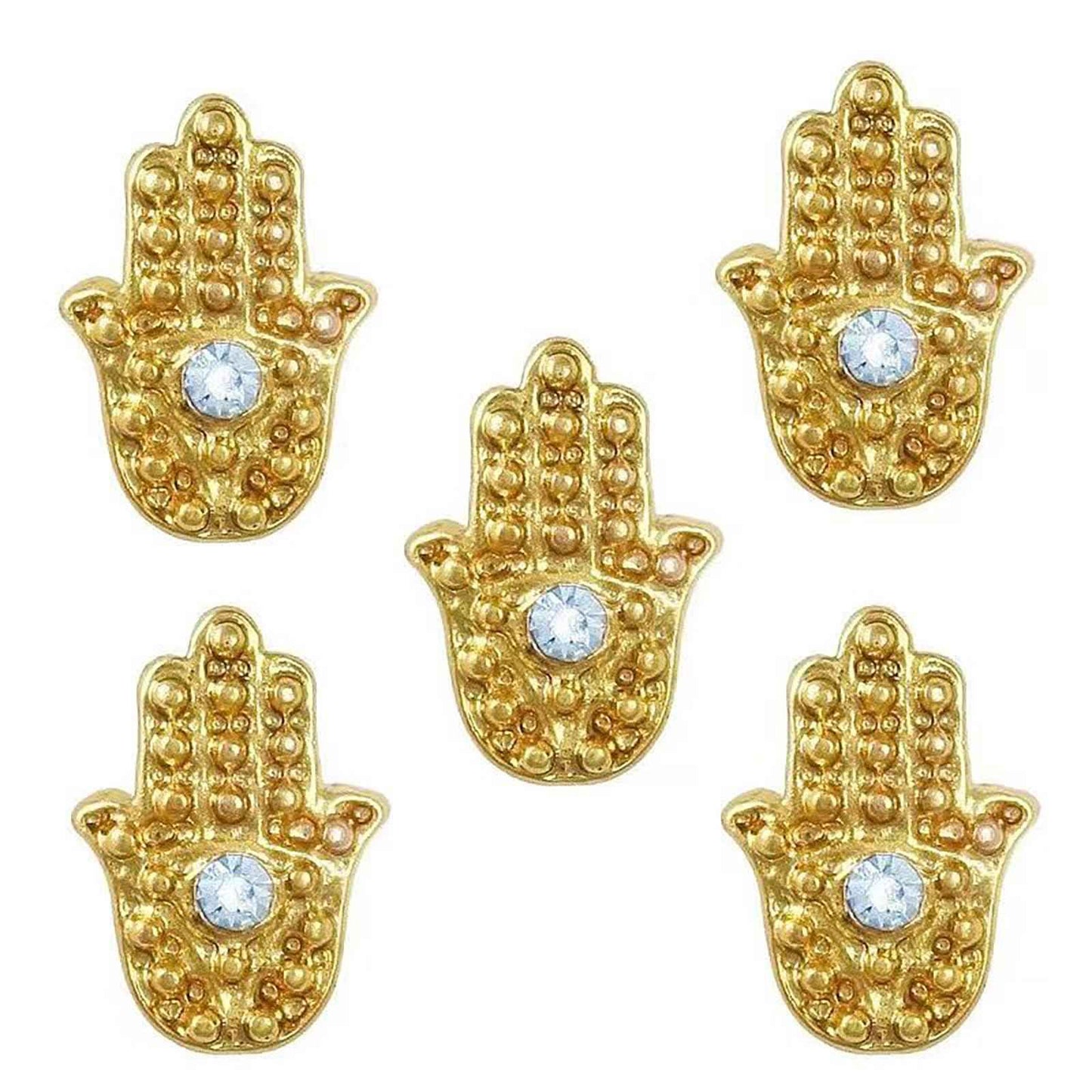 3D Egypt Charms for Acrylic Nails, 80PCS Gold Alloy Rhinestones Decoration, Egyptian Gems Diamonds Accessories for Nail Art Supplies Manicure Craft DIY BBATT-HAPPY