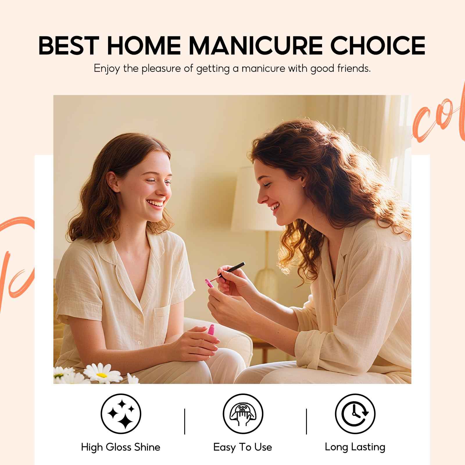 PEACECOLOR Gel Nail Polish Set 40PCs,Fall Gel Polish Kit 35 Colors White Nude Neutral Brown Pink Red with 5Pcs Glossy/Matte/Glitter Top Base Coat Soak Off Nail Art Gifts for Women