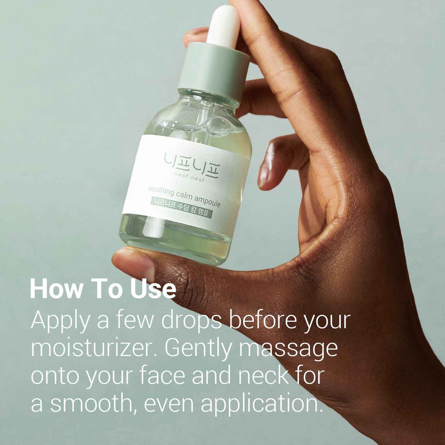 NEAF NEAF Soothing Calm Ampoule with Niacinamide, Spot Care Hyaluronic Acid, Non-Greasy, CICA Healing and Gentle Formula (30ml /1.01 oz) Radiant Serum, Korean Skincare