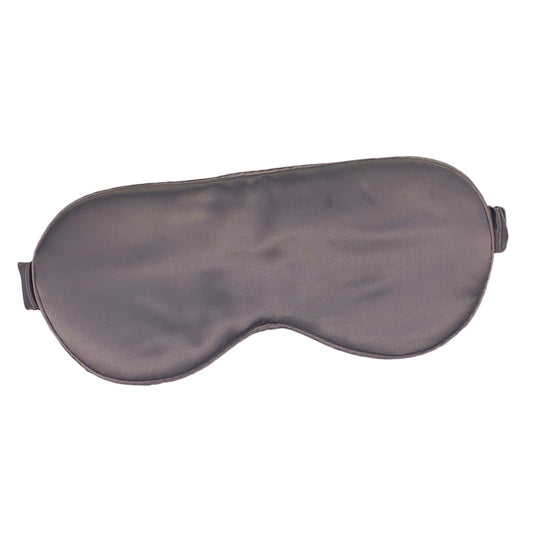 CELESTIAL SILK 100% Silk Sleep Mask for Women with Silk Covered Elastic Strap, 100% Silk Filled Silk Eye Mask for Sleeping (One Size, Charcoal Gray)