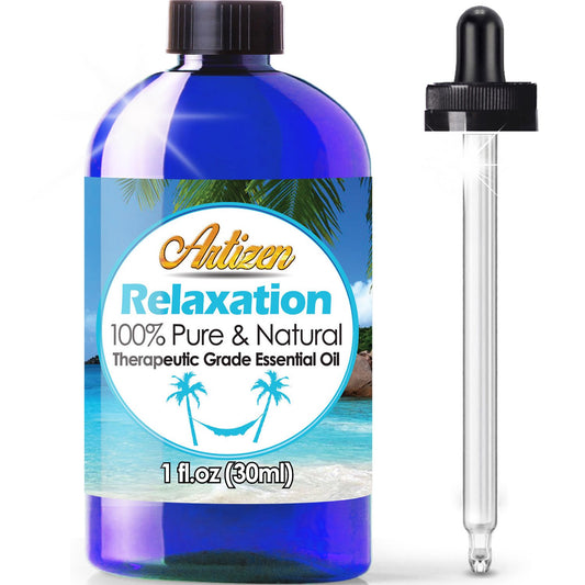 Artizen Relaxation Blend Essential Oil (100% Pure & Natural - Undiluted) Therapeutic Grade - Huge 1oz Bottle for Aromatherapy, Relaxation, Skin Therapy & More - Aromatherapy Relaxation Oils