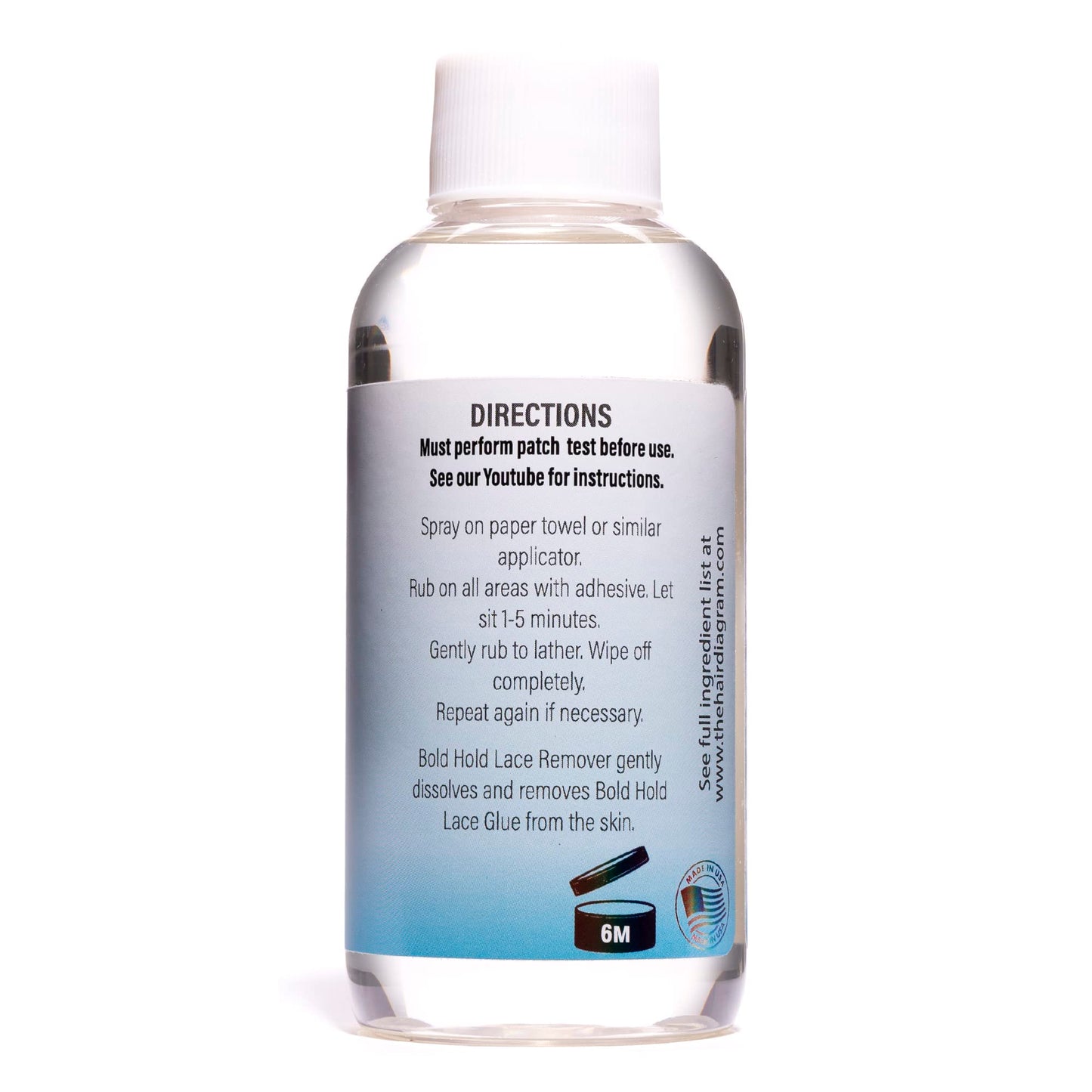 The Hair Diagram - Bold Hold Lace Remover - Bond Release Spray - Residue Removal Solution For Wigs, Extensions, & Hair Systems - Tape & Lace Glue Remover - NO Harsh Solvents, Dyes, Harmful Fumes - 4oz