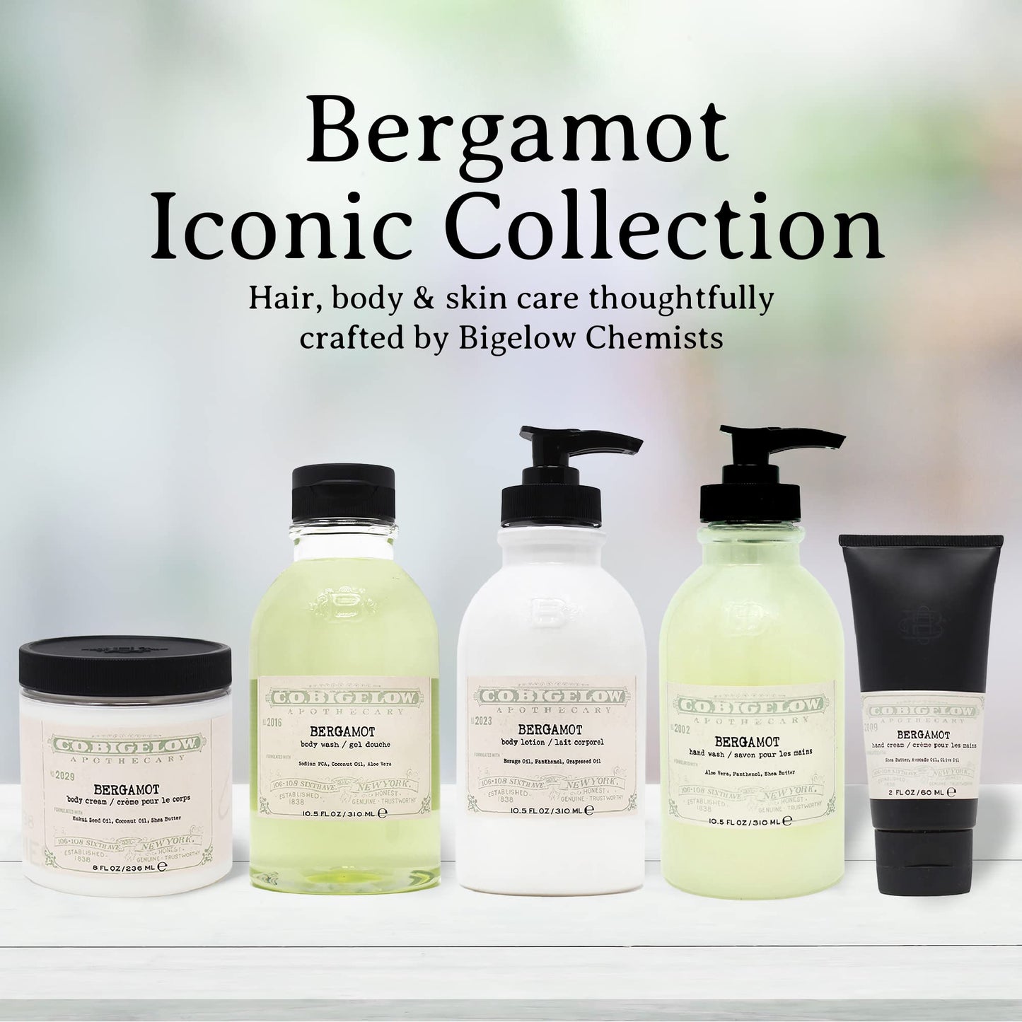 C.O. Bigelow Iconic Collection Bergamot Hand Wash, with Glycerin, Aloe Vera, Panthenol, and Shea Butter, 10.5 fl oz