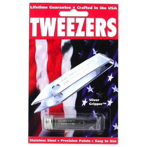 2 Pack Uncle Bill's 19074 Sliver Gripper Tweezers
