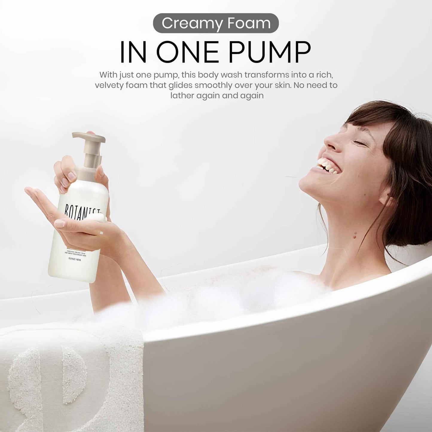 Botanist Shea Butter Body Wash Foaming for Women & Men, Moisturizing Liquid Soap for Sensitive & Dry Skin, Botanical Buttermilk™ from Japan, Sulfate & Paraben Free, Water Lily & Raspberry, 30.4 Fl Oz