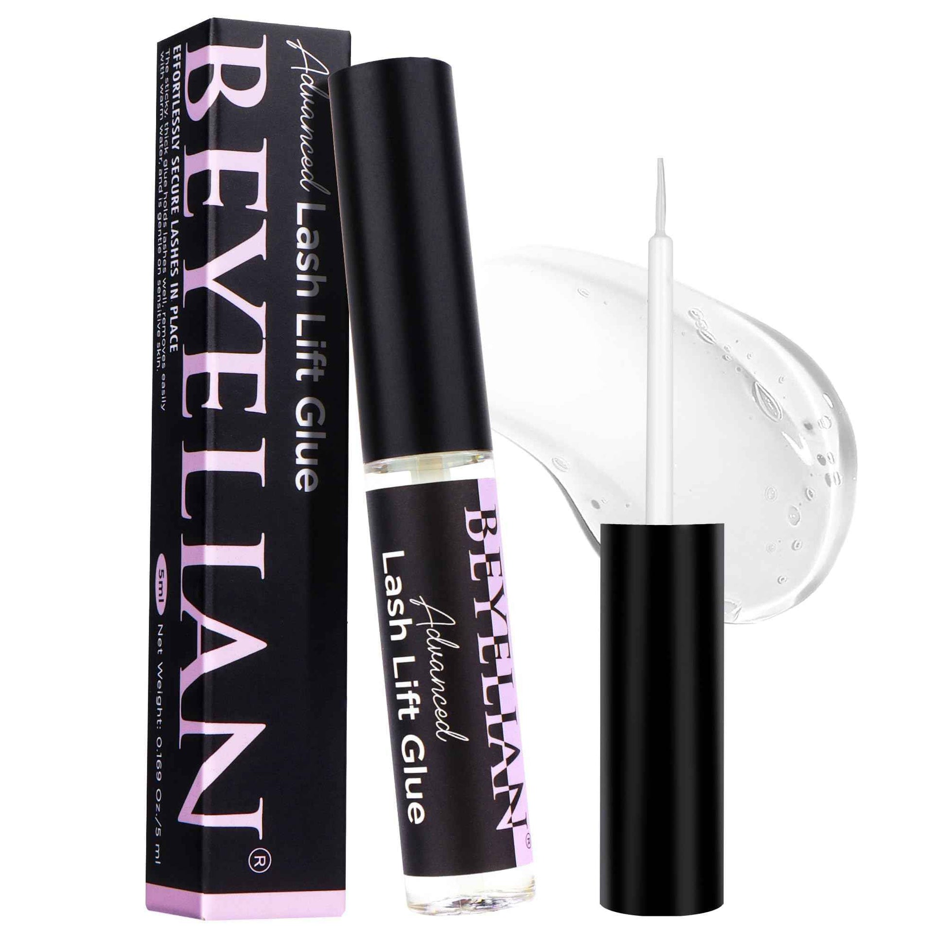 BEYELIAN Lash Lift Glue, Lash Lift Adhesive,Lash Perm Glue Strong Sticky Eyelash Dissolves Quickly in Water, No Irritation and Odorless,5ML