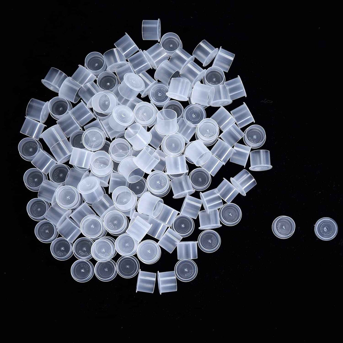 Ink Caps Cups Extra Large,500pcs Plastic Ink Cups Caps Wide Cup Base Supplies,Pigment Ink Caps 20mm for Ink Kits(500XL)