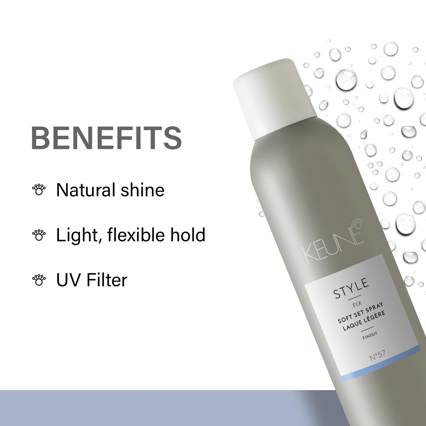 Keune Style Soft Set Spray, Weightless & Flexible Hold Hairspray for All Hair Types, 9.2 Fl Oz