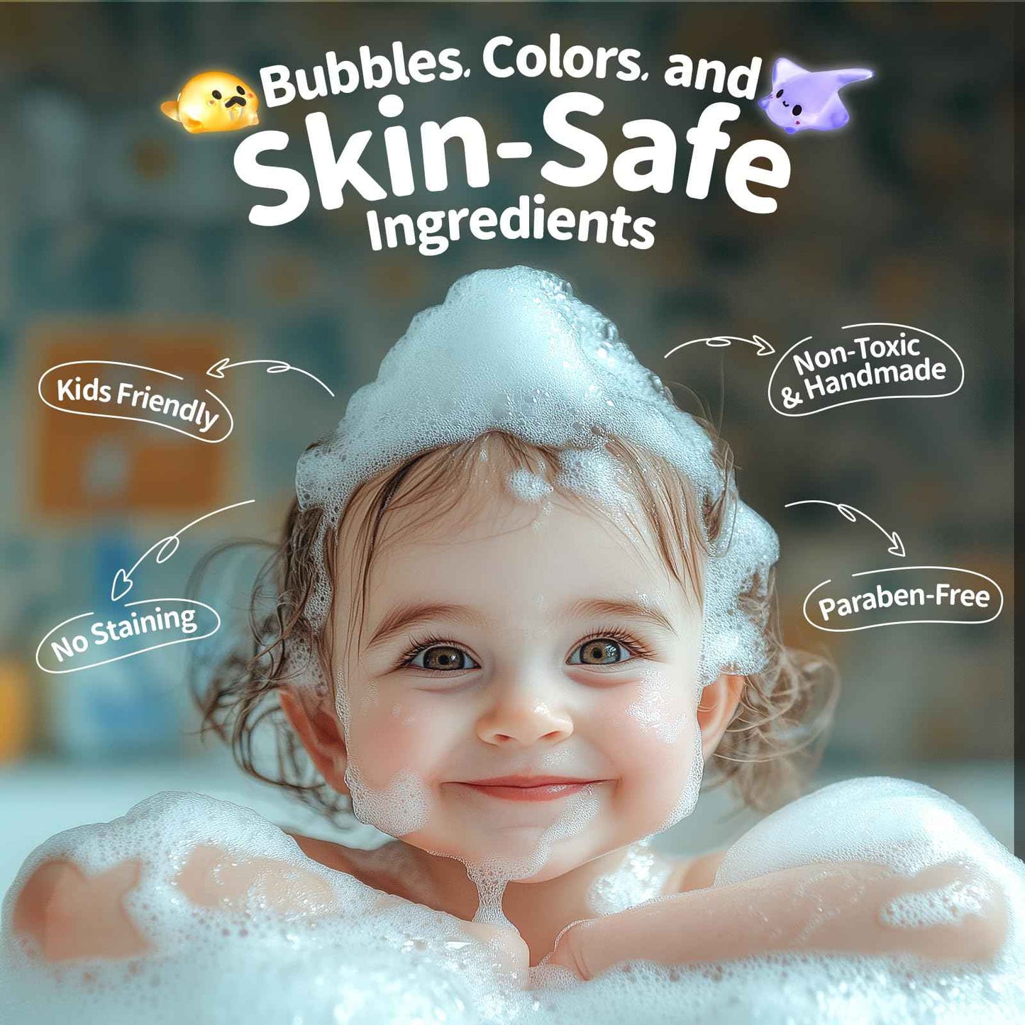 SudsyRoar Bath Bombs for Kids with Surprise Inside – 24 Pack Handmade Bath Bombs with Glow-in-The-Dark Land & Sea Toys, Fizzy Bath Salt Balls, Birthday Party Favors for Boys and Girls