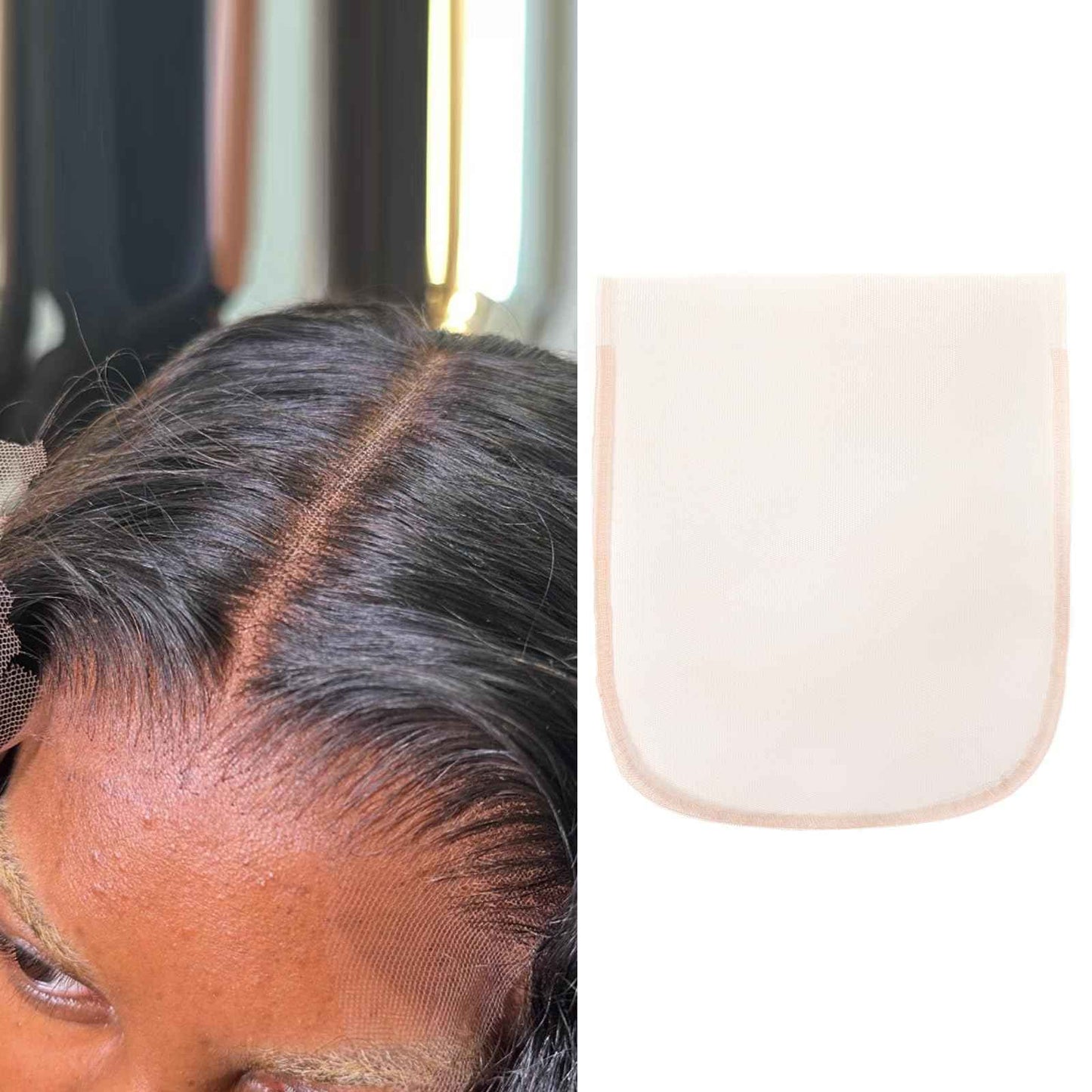 BEEOS 7x7 Skinlike Real HD Lace for Wig Making 1 Pieces, 0.1mm Ultra-thin Swiss Lace Net Base for Making Closure, Wigs Accessories for Repairing Wig Cap