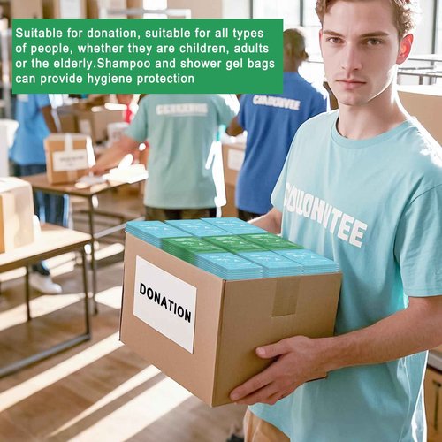 Bulk Hygiene Kits for Homeless ,Travel Size Body Wash and Shampoo Bulk 0.28fl Oz,Travel Size Shower Gel Set，Shampoo Bulk Travel Size ,Hotel Supplies for Guests (0.28fl Oz(Pack of 100), 100, Count)