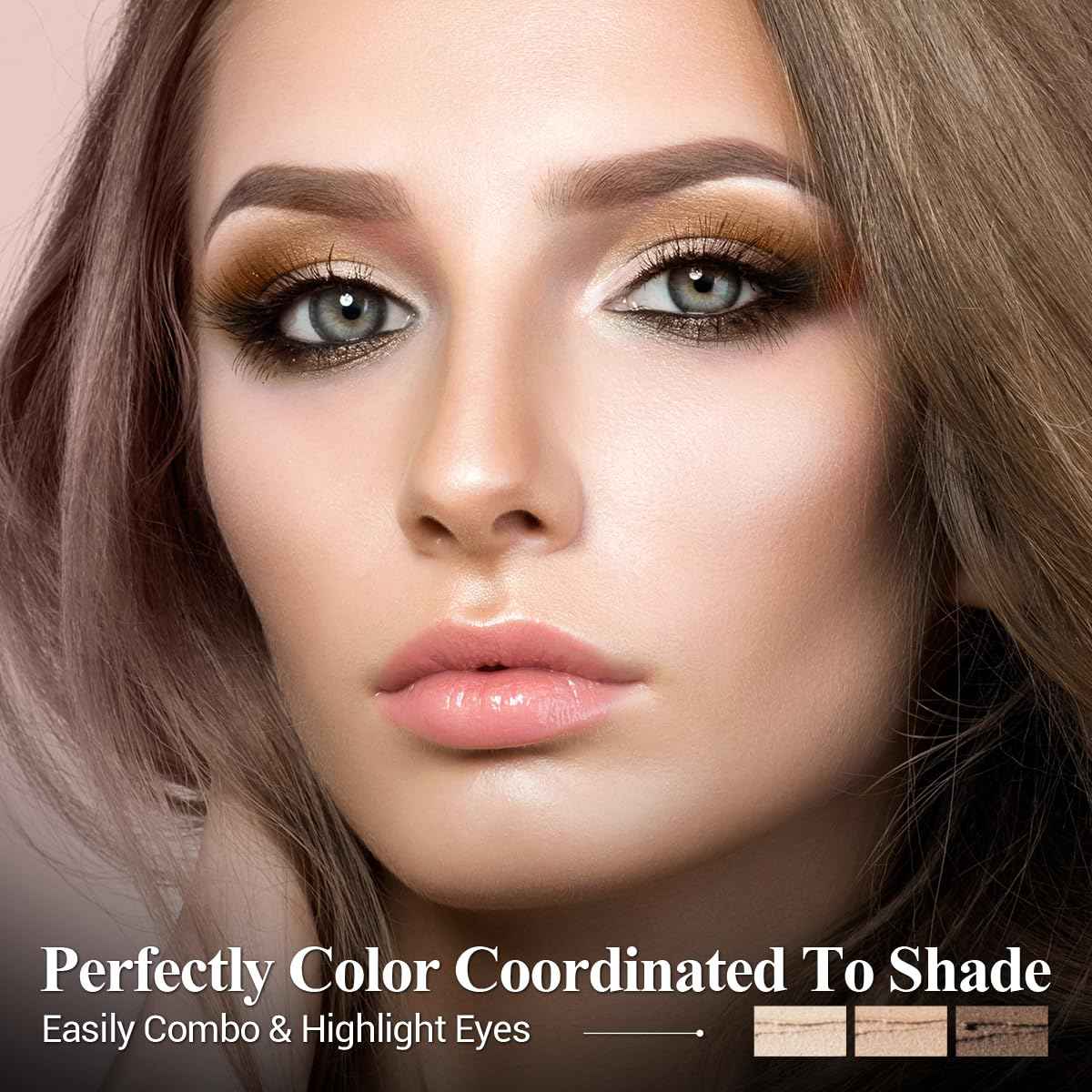 LUXAZA PRO Cream Eye Shadow Eyeliner Makeup Sticks, Highlighter Brightener Pencil Classic-A003 + Multi-use-S1M2