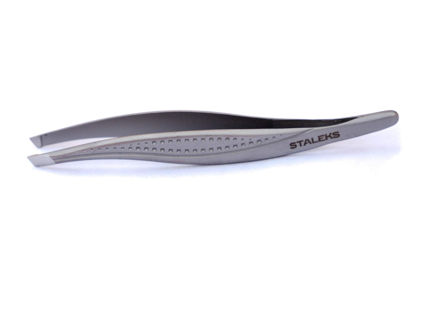 Staleks Classic 12/3 Eyebrow Tweezers (Wide Slant) Best for Plucking Hair, Apply Fake Eyelashes