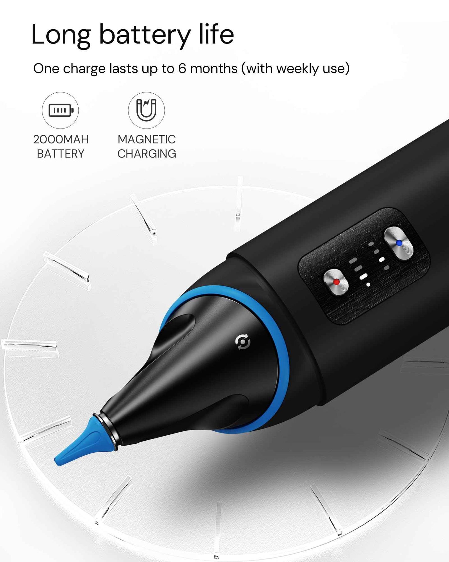 Auracle Ear Wax Removal - Eddy Ear Cleaner, Ear Cleaning Kit With 4 Water Pressure Modes, Safe and Effective Ear Wax Cleaner w/ 8 Irrigation Tips, Electric Ear Irrigator, 55dB Quite, IP65 Shower Ready