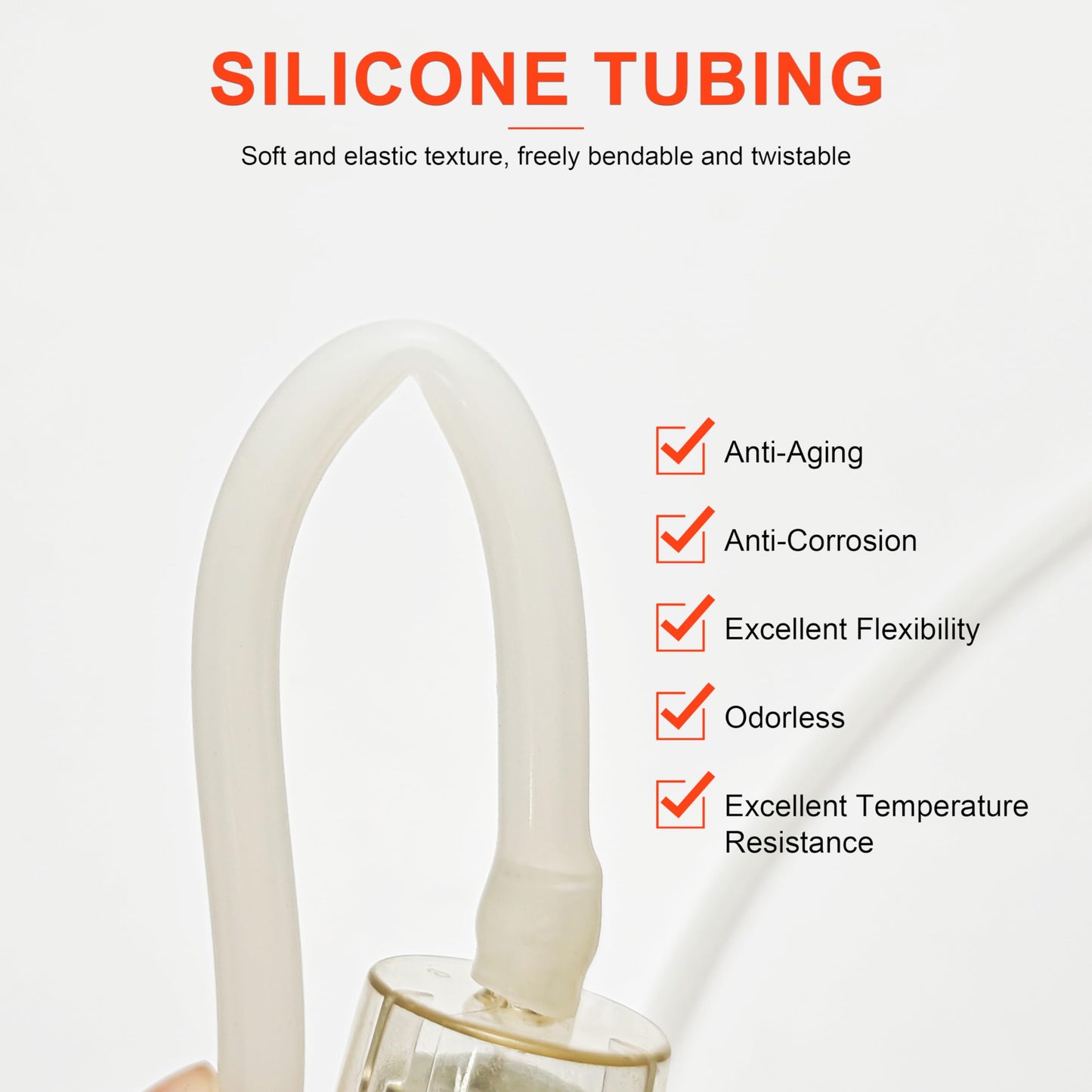 39" Silicone Tube With Paper Filter Tube Set Spare Parts For Vacuum Equipment Diamond Microdermabrasion Beauty Machine Elitzia ETFT957 (Filter With Tube)