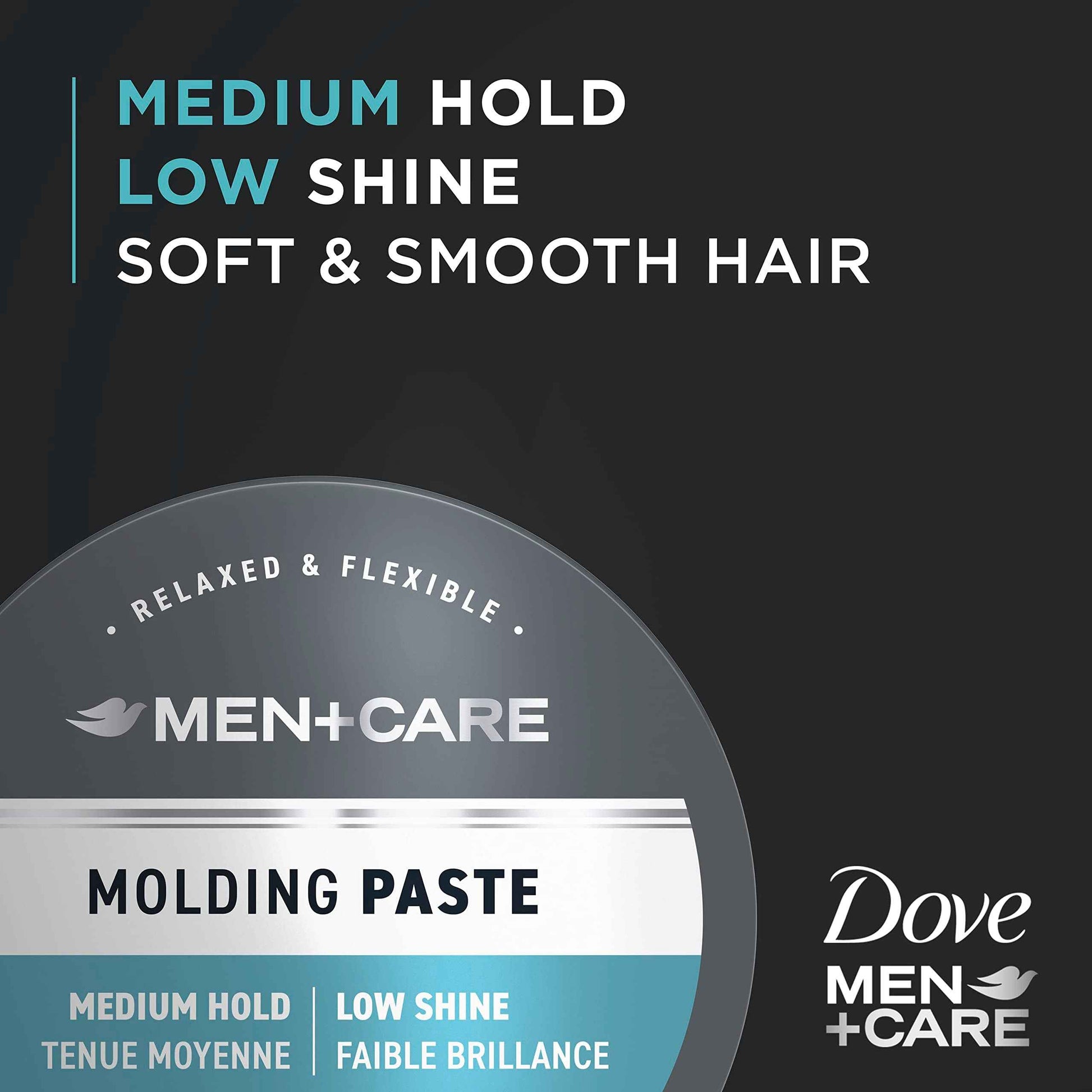 DOVE MEN + CARE Styling Aid Hair Product for a Medium Hold Sculpting Hair Paste & Deodorant Stick Moisturizing Deodorant For 72-Hour Protection Clean