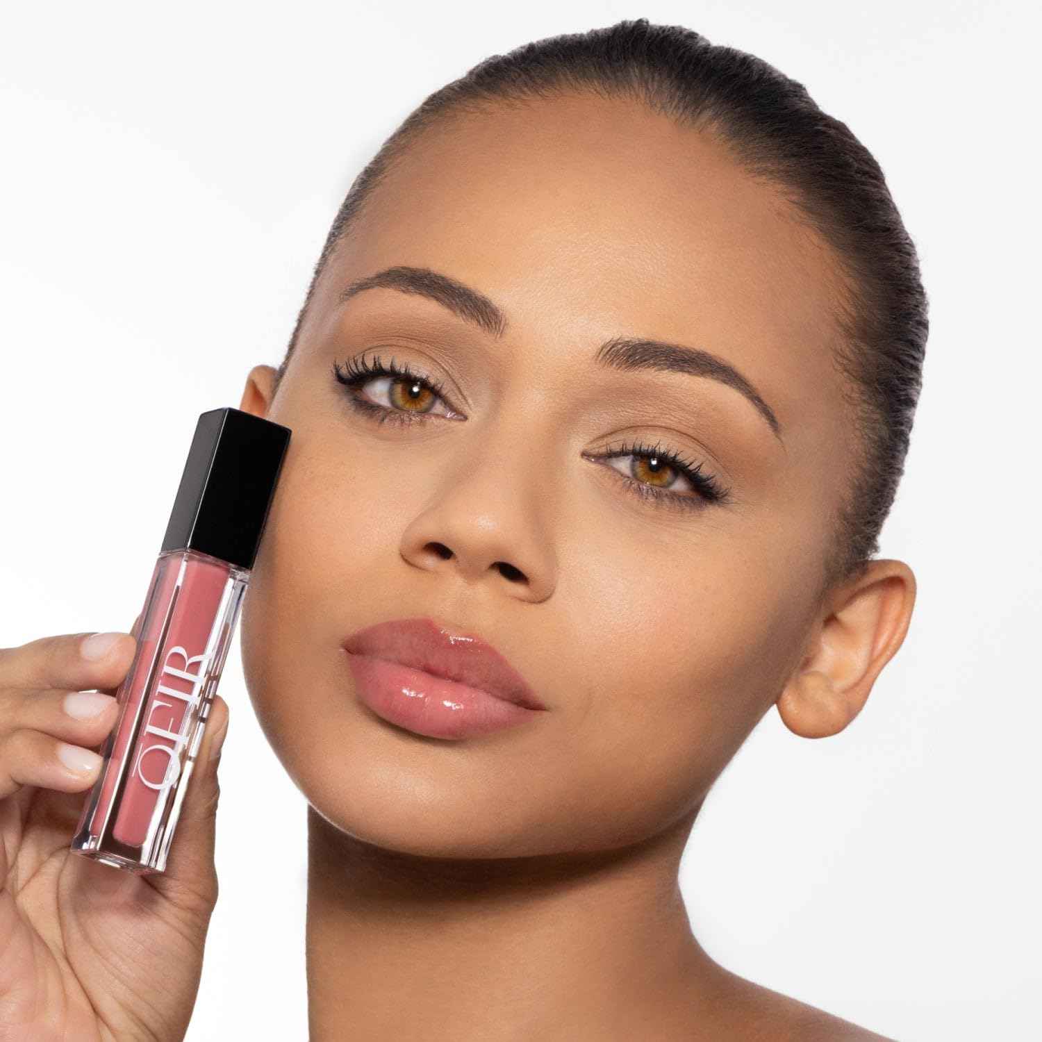 OFIR Surreal Shine Plumping Lip Gloss for Women | Clear, Non-Sticky, Hydrating Lip Gloss with Menthol & Vitamin E | High Shine, Vegan, Cruelty-Free | Muse - Warm Nude | 0.15 FL OZ