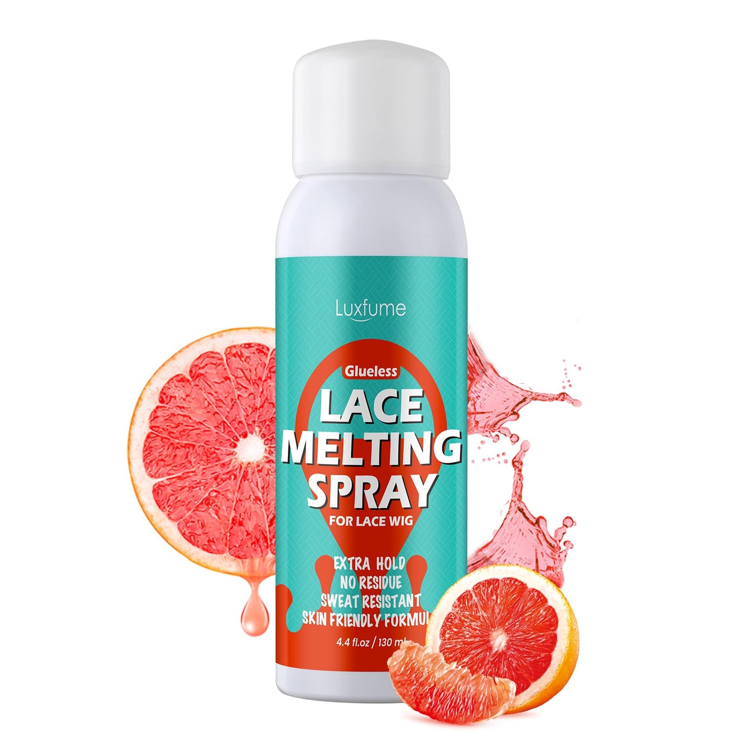 Luxfume Lace Melting Spray And Holding Spray 130ml - Glueless Alcohol Free Fast Drying Strong Natural Forming Hold Protect Edges,Melting Spray For Lace Wigs 4.4 oz