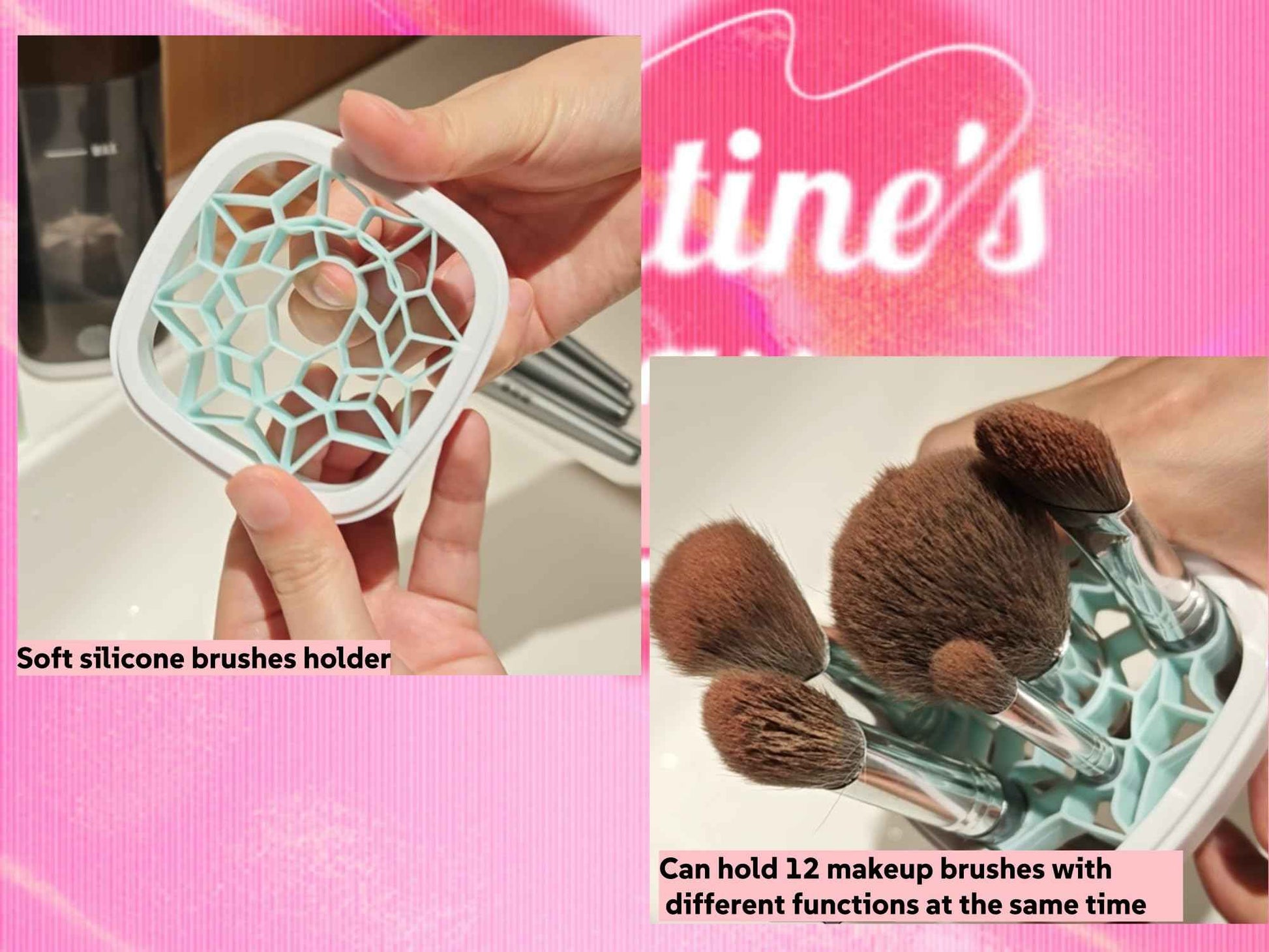 Makeup Brush Cleaner Machine - Electric Make up Brushes Cleaner Cleanser for All Size Beauty make up Brush, makeup brush and sponge cleaner with Dryer